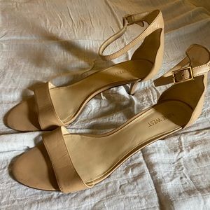 Nine West Ankle Strap Kitten Heel, size 9.5